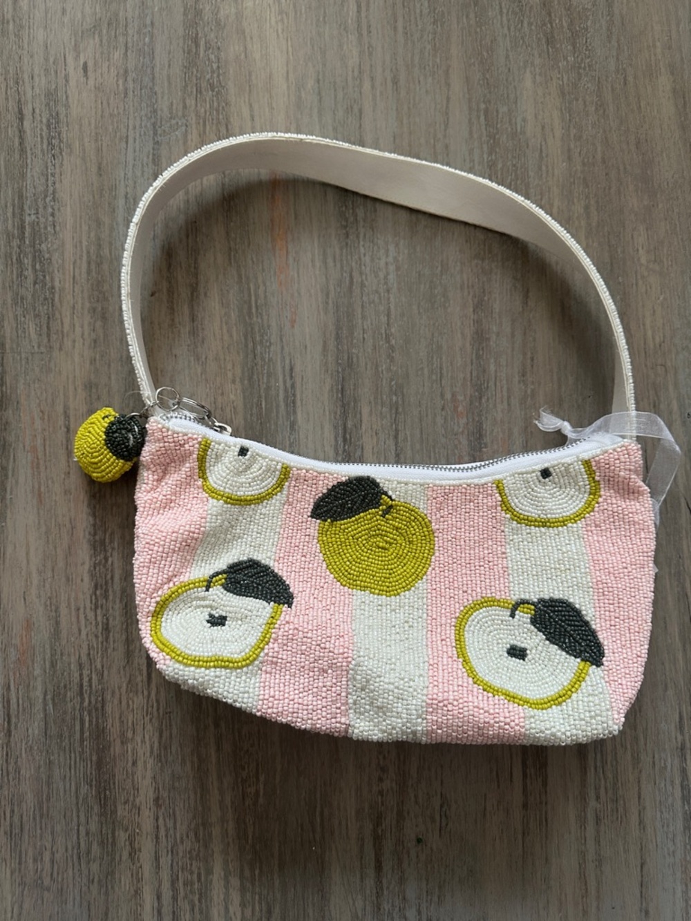 Made In India Beaded Apple Pattern Shoulder Bag